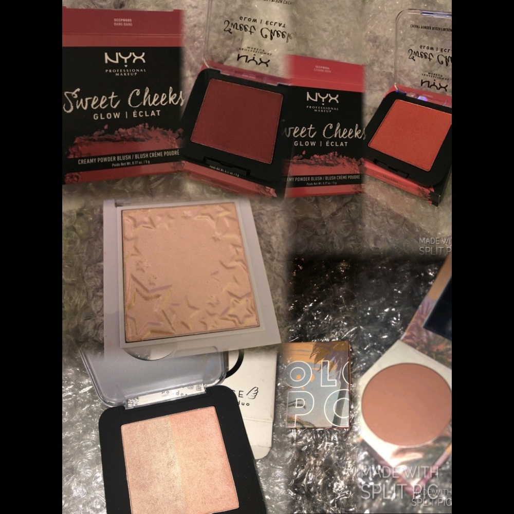 5 pc Highlighter/blush bundle nyx/colourpop -SOLD-